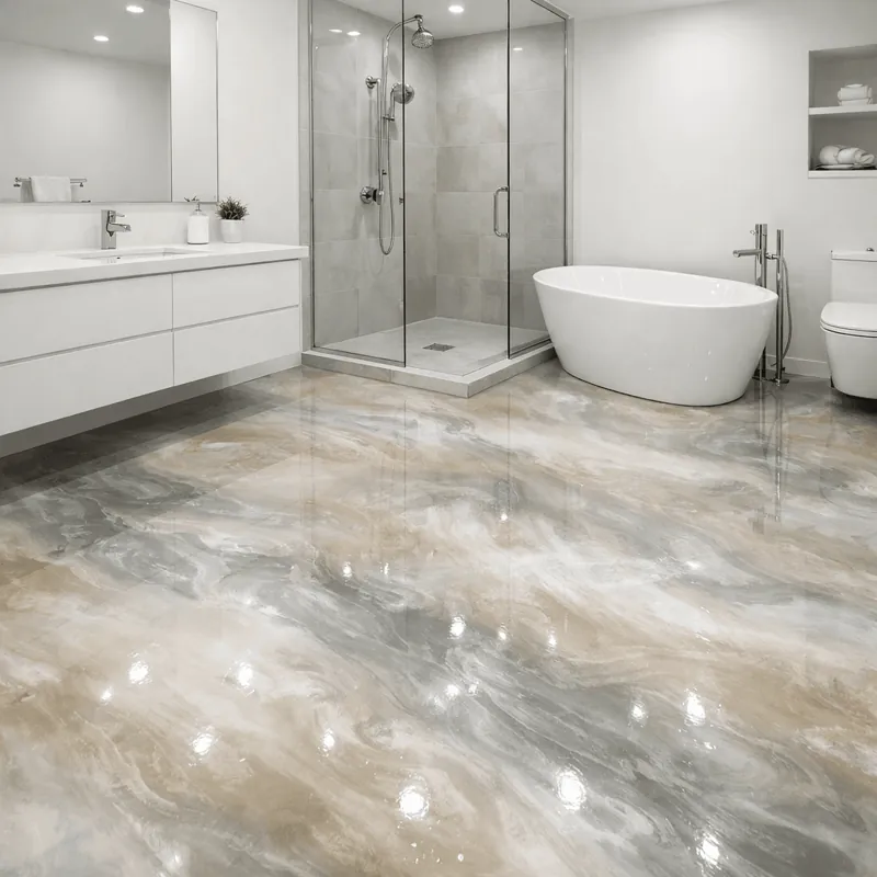Résine pour salle de bain